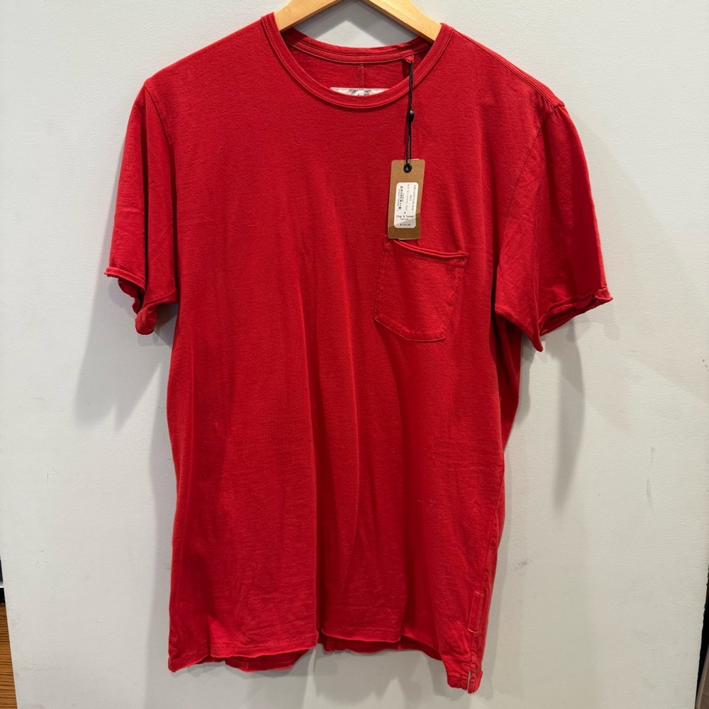 Rag & Bone Miles Tee – Red, Men’s Small, NWT